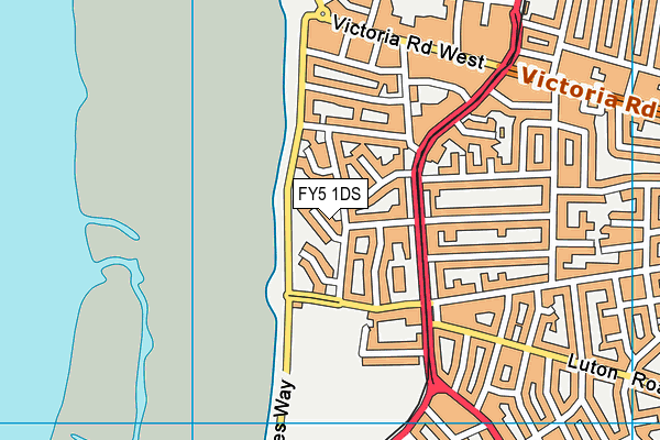 FY5 1DS map - OS VectorMap District (Ordnance Survey)