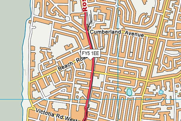 FY5 1EE map - OS VectorMap District (Ordnance Survey)