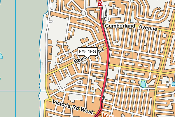 FY5 1EG map - OS VectorMap District (Ordnance Survey)
