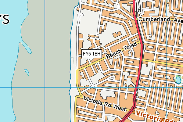 FY5 1EH map - OS VectorMap District (Ordnance Survey)