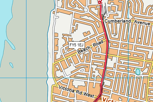 FY5 1EJ map - OS VectorMap District (Ordnance Survey)