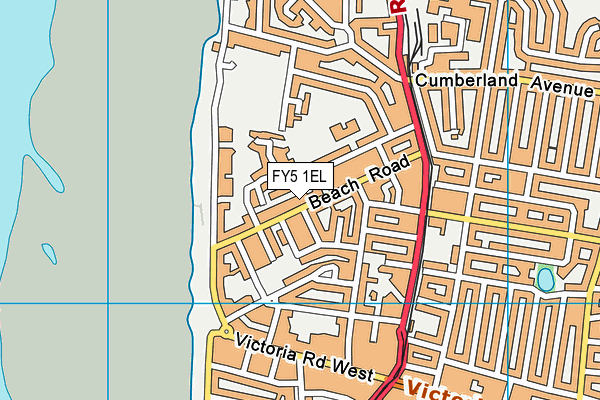 FY5 1EL map - OS VectorMap District (Ordnance Survey)
