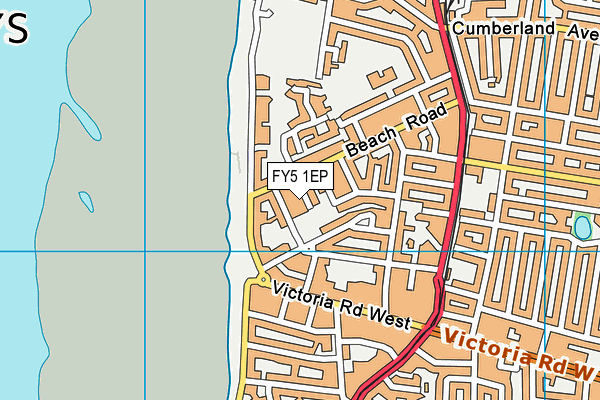 FY5 1EP map - OS VectorMap District (Ordnance Survey)