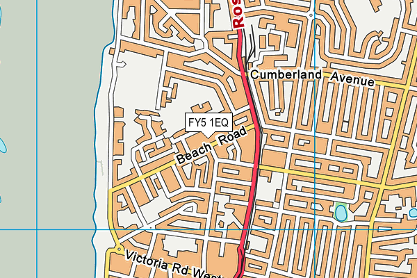 FY5 1EQ map - OS VectorMap District (Ordnance Survey)