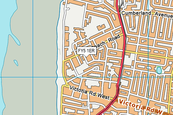 FY5 1ER map - OS VectorMap District (Ordnance Survey)