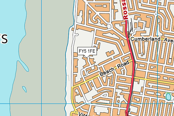 FY5 1FE map - OS VectorMap District (Ordnance Survey)