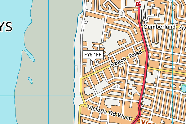 FY5 1FF map - OS VectorMap District (Ordnance Survey)