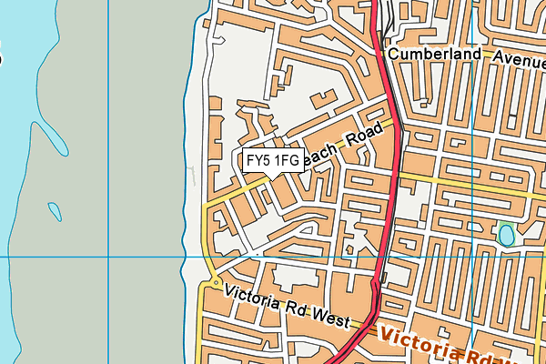 FY5 1FG map - OS VectorMap District (Ordnance Survey)