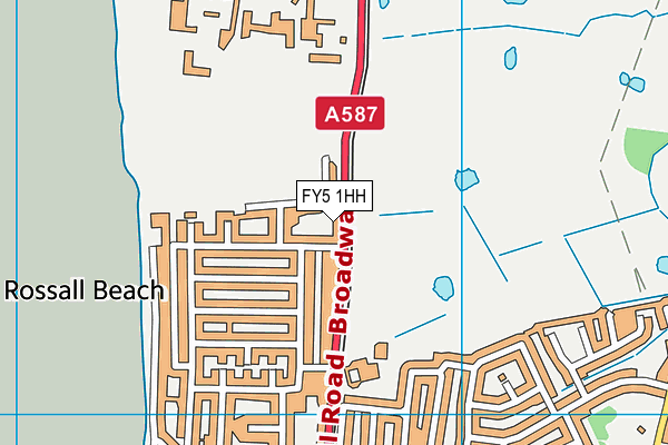 FY5 1HH map - OS VectorMap District (Ordnance Survey)