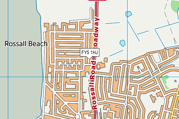 FY5 1HJ map - OS VectorMap District (Ordnance Survey)