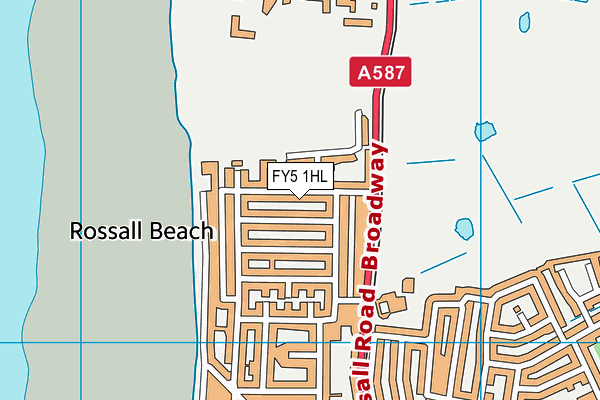 FY5 1HL map - OS VectorMap District (Ordnance Survey)