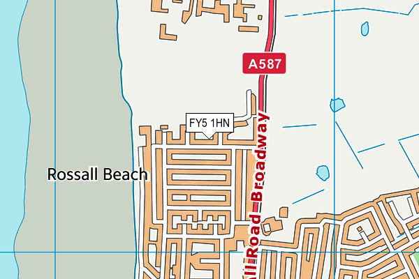 FY5 1HN map - OS VectorMap District (Ordnance Survey)