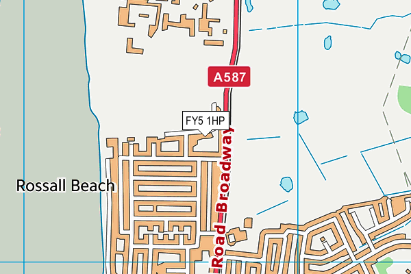 FY5 1HP map - OS VectorMap District (Ordnance Survey)