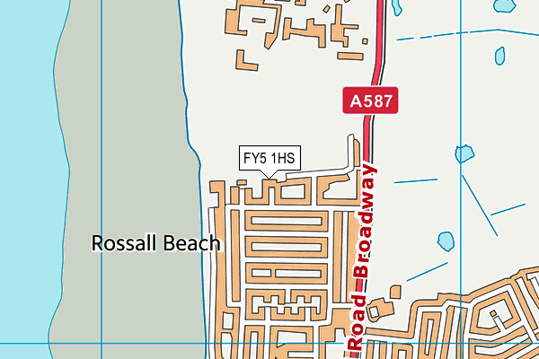 FY5 1HS map - OS VectorMap District (Ordnance Survey)