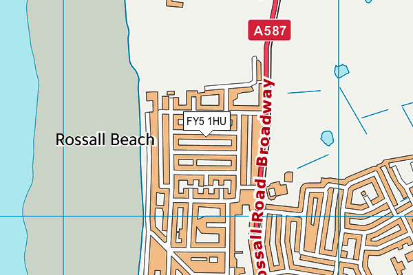 FY5 1HU map - OS VectorMap District (Ordnance Survey)