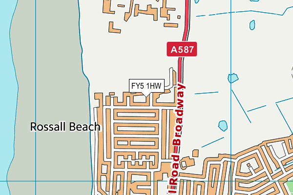 FY5 1HW map - OS VectorMap District (Ordnance Survey)