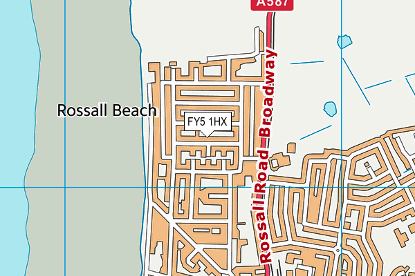 FY5 1HX map - OS VectorMap District (Ordnance Survey)