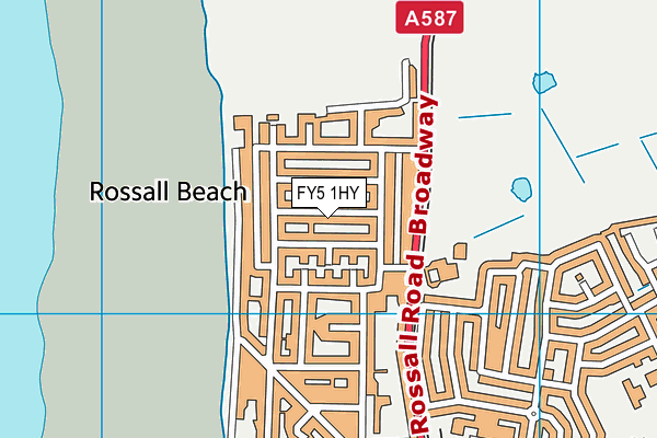 FY5 1HY map - OS VectorMap District (Ordnance Survey)