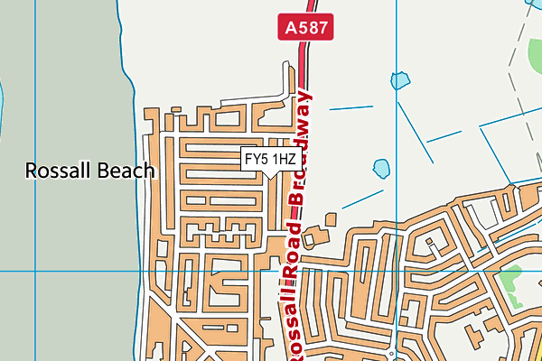 FY5 1HZ map - OS VectorMap District (Ordnance Survey)