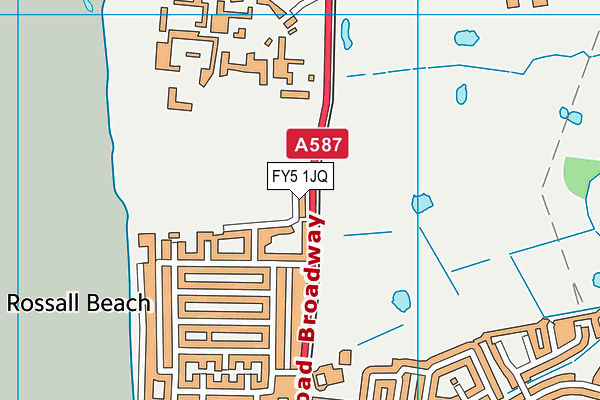 FY5 1JQ map - OS VectorMap District (Ordnance Survey)