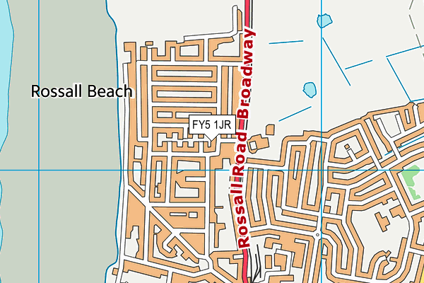 FY5 1JR map - OS VectorMap District (Ordnance Survey)