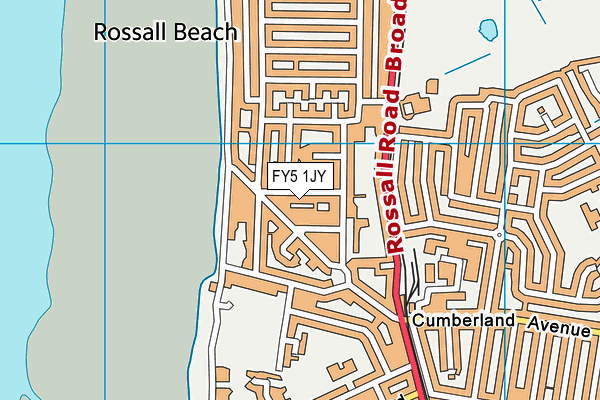 FY5 1JY map - OS VectorMap District (Ordnance Survey)