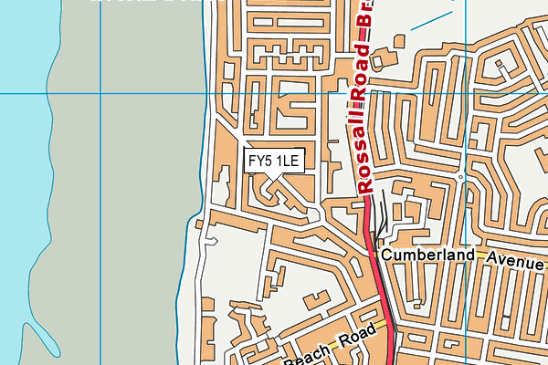 FY5 1LE map - OS VectorMap District (Ordnance Survey)