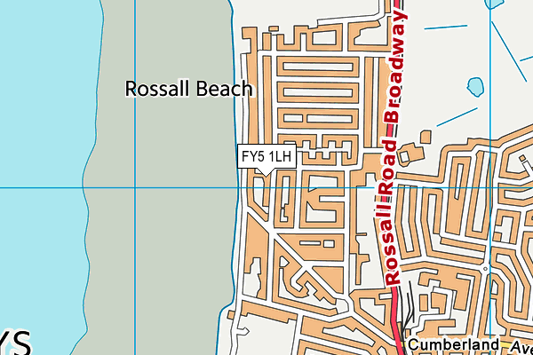 FY5 1LH map - OS VectorMap District (Ordnance Survey)