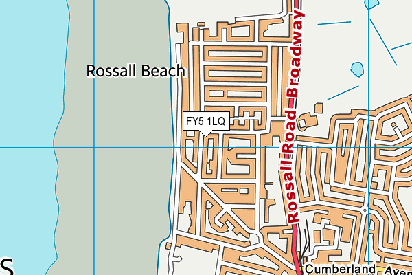 FY5 1LQ map - OS VectorMap District (Ordnance Survey)