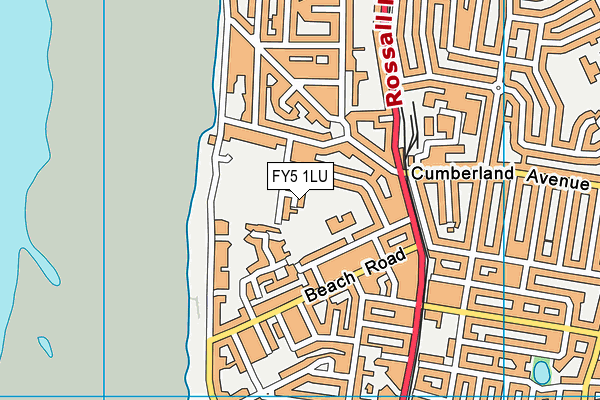 FY5 1LU map - OS VectorMap District (Ordnance Survey)