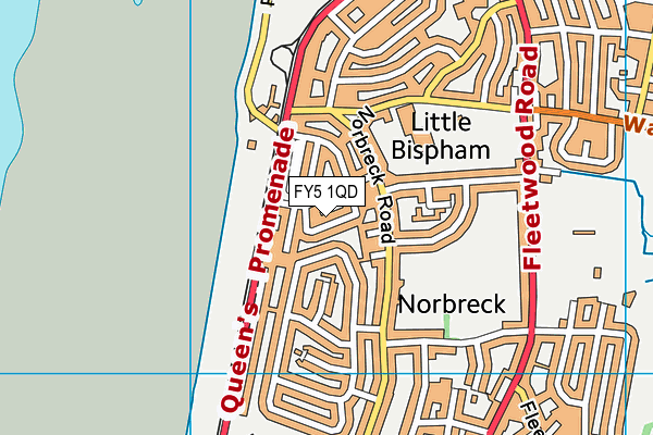 FY5 1QD map - OS VectorMap District (Ordnance Survey)