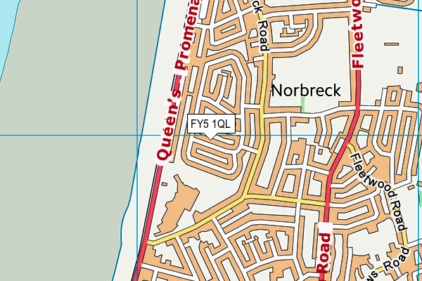 FY5 1QL map - OS VectorMap District (Ordnance Survey)