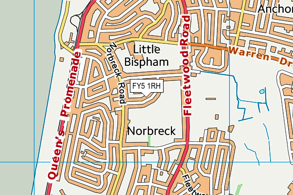 FY5 1RH map - OS VectorMap District (Ordnance Survey)
