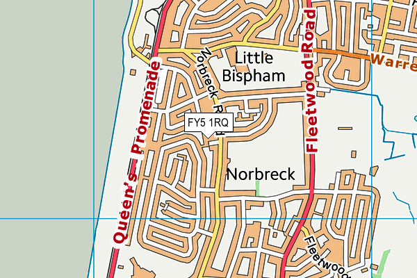 FY5 1RQ map - OS VectorMap District (Ordnance Survey)