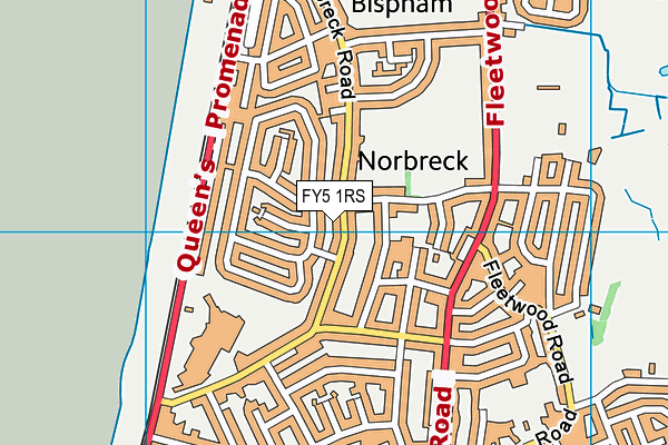 FY5 1RS map - OS VectorMap District (Ordnance Survey)