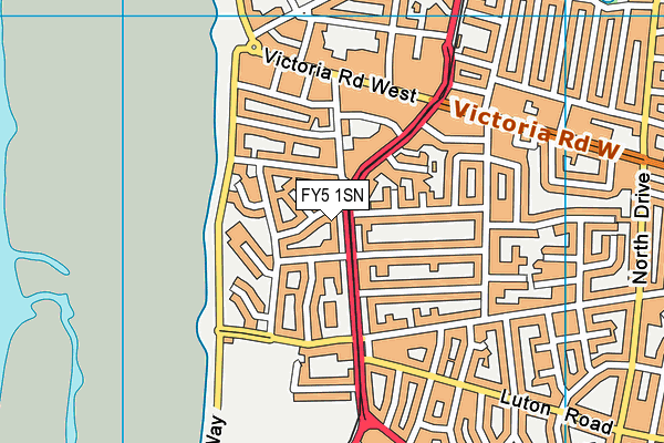 FY5 1SN map - OS VectorMap District (Ordnance Survey)