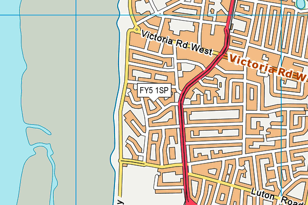 FY5 1SP map - OS VectorMap District (Ordnance Survey)