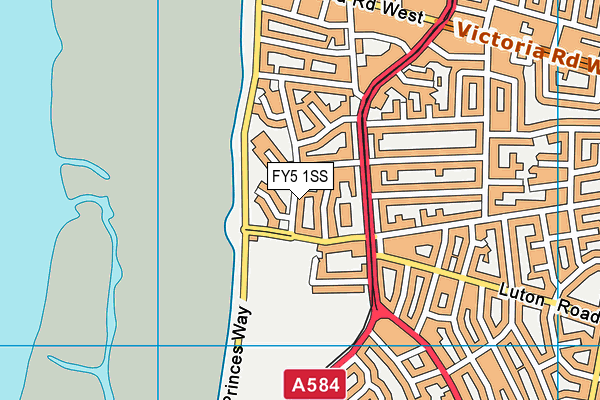 FY5 1SS map - OS VectorMap District (Ordnance Survey)