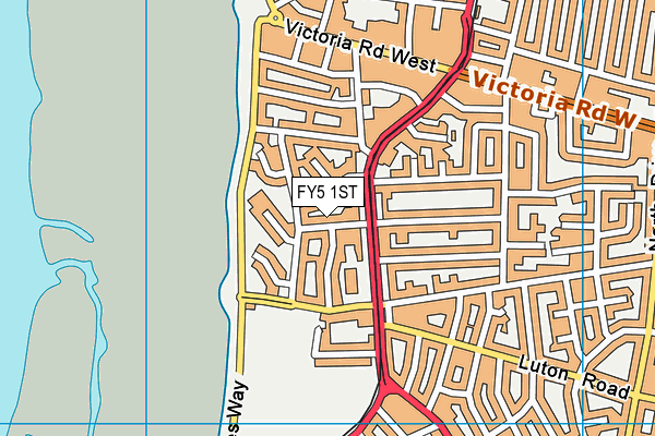 FY5 1ST map - OS VectorMap District (Ordnance Survey)