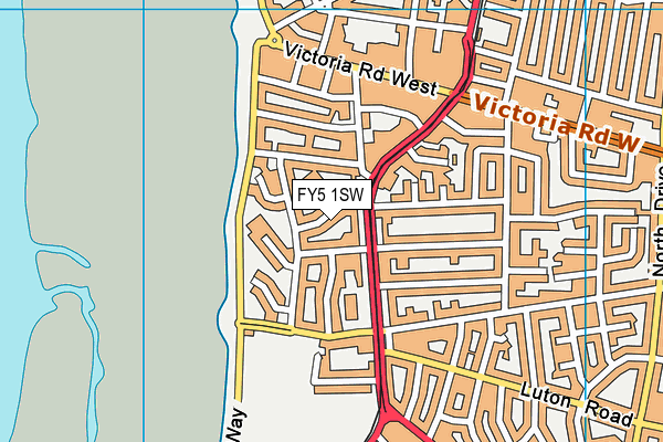 FY5 1SW map - OS VectorMap District (Ordnance Survey)