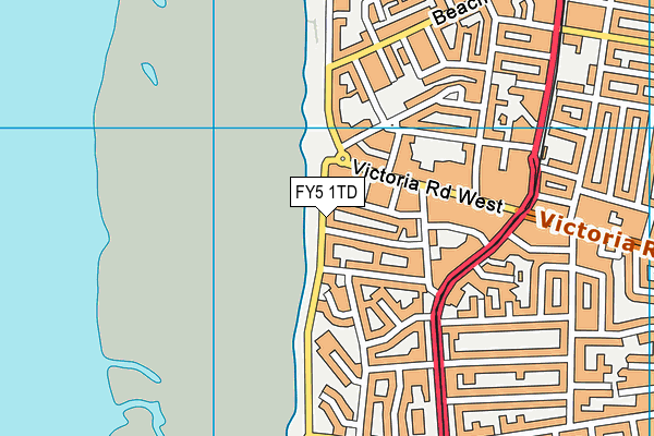 FY5 1TD map - OS VectorMap District (Ordnance Survey)