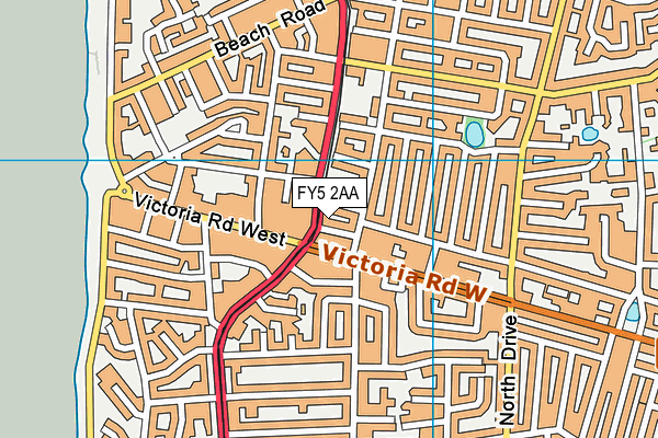 FY5 2AA map - OS VectorMap District (Ordnance Survey)