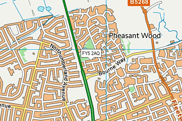 FY5 2AQ map - OS VectorMap District (Ordnance Survey)