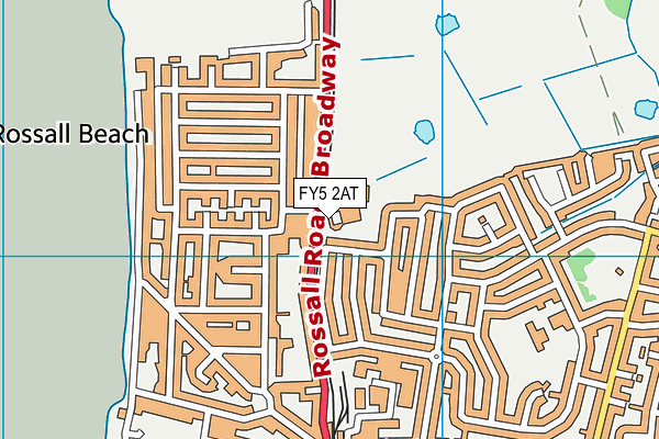 FY5 2AT map - OS VectorMap District (Ordnance Survey)