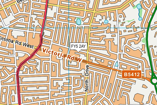FY5 2AY map - OS VectorMap District (Ordnance Survey)