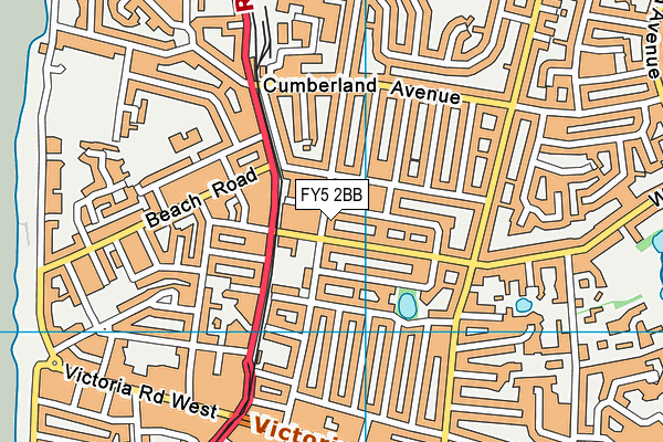 FY5 2BB map - OS VectorMap District (Ordnance Survey)