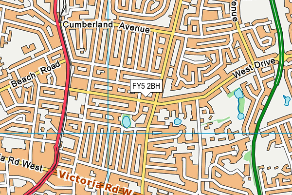 FY5 2BH map - OS VectorMap District (Ordnance Survey)