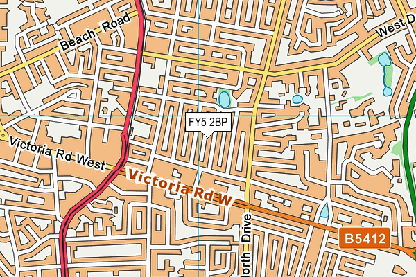 FY5 2BP map - OS VectorMap District (Ordnance Survey)