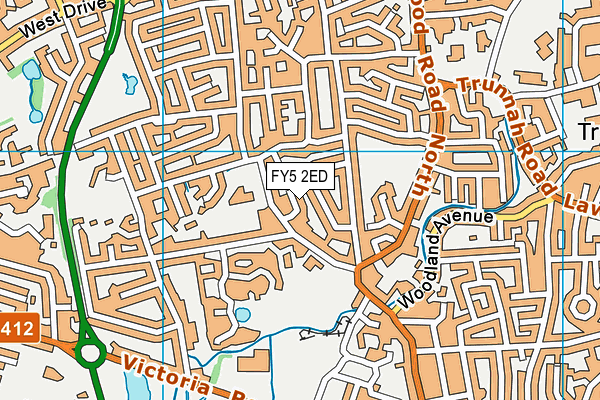FY5 2ED map - OS VectorMap District (Ordnance Survey)