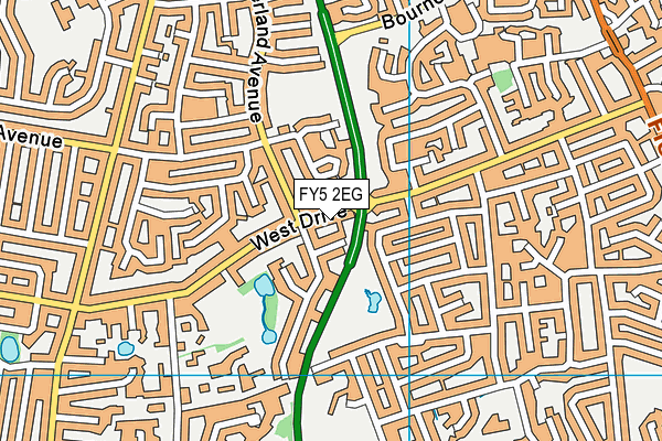 FY5 2EG map - OS VectorMap District (Ordnance Survey)